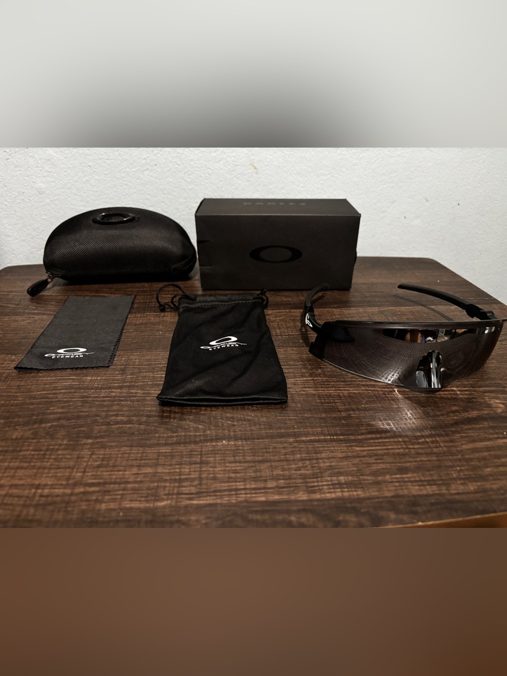 Oakley Black Sport Sunglasses with Branded Microbag